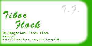 tibor flock business card